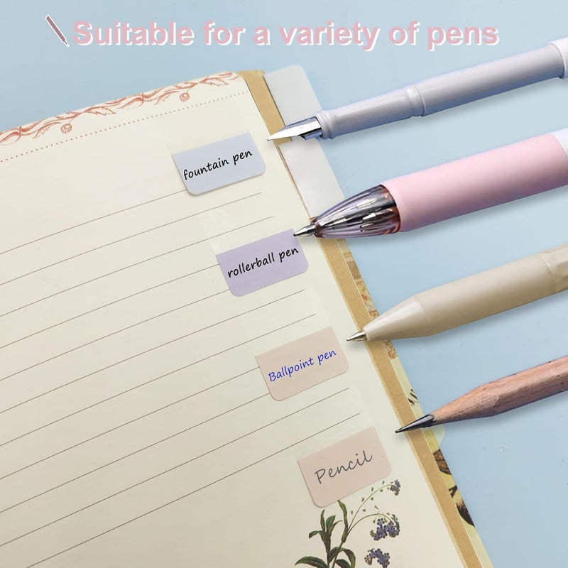 Potanro Sticky Book Tabs 360PCS Notebook Colorful Book Annotation Tabs Kit Writable Repositionable Color Page Markers Bible Tabs for Office Supplies - Image 5